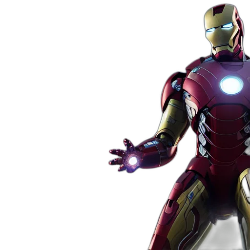 robot, 3d render, concept art, comic book art, portrait, iron, man, reflect transparent PNG cut-out