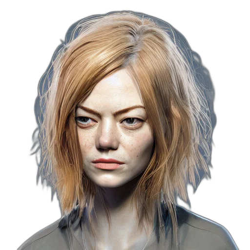 face, hair, mask, staff, concept art, photorealistic, cyberpunk, fantasy art transparent PNG cut-out