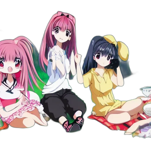 anime, cartoon, concept art, pixel art, neon, sussy, baka, girl transparent PNG cut-out
