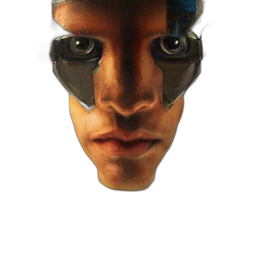 robot, mask, face, creature transparent PNG cut-out
