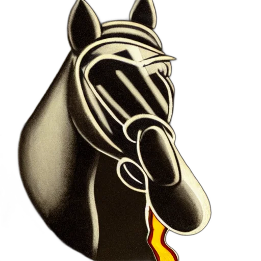 staff, animal, photorealistic, concept art, cartoon, fantasy art, antropomorphic, horse transparent PNG cut-out
