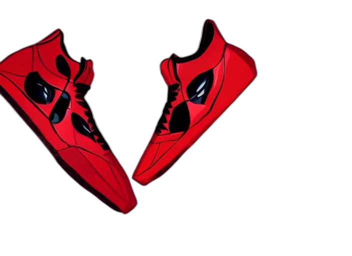 shoes, mask, 3d render, concept art transparent PNG cut-out