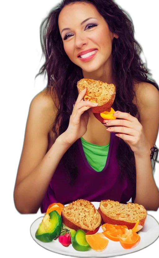 food, face, photorealistic, amazing transparent PNG cut-out