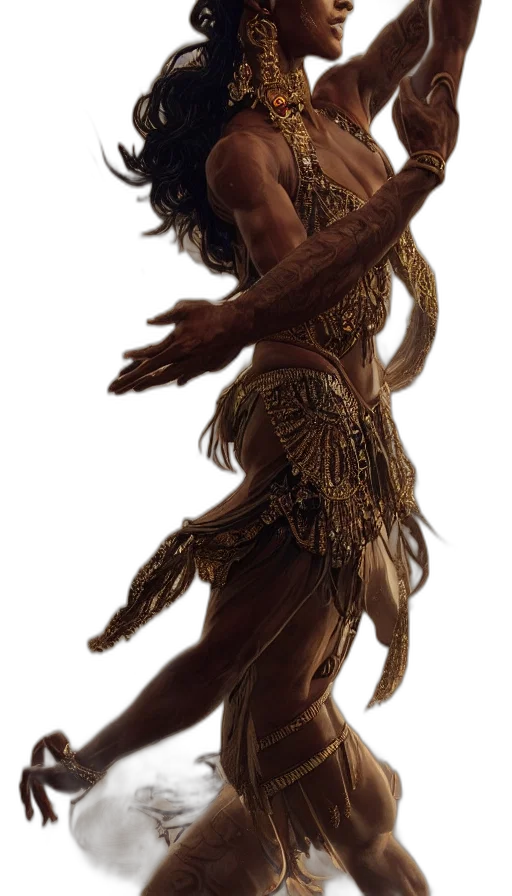 hair, creature, dress, mask transparent PNG cut-out