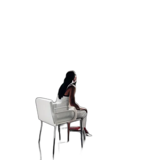 furniture, dress, hair, creature transparent PNG cut-out