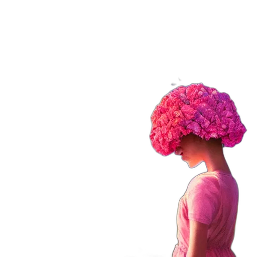 hat, flower, crown, dress transparent PNG cut-out