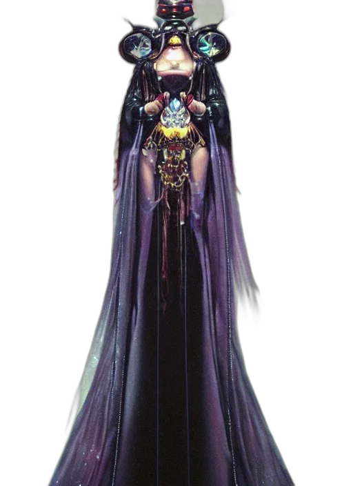 dress, jewelry, crown, staff transparent PNG cut-out