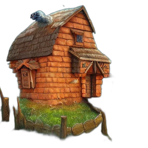 building, 3d render, concept art, fantasy art transparent PNG cut-out