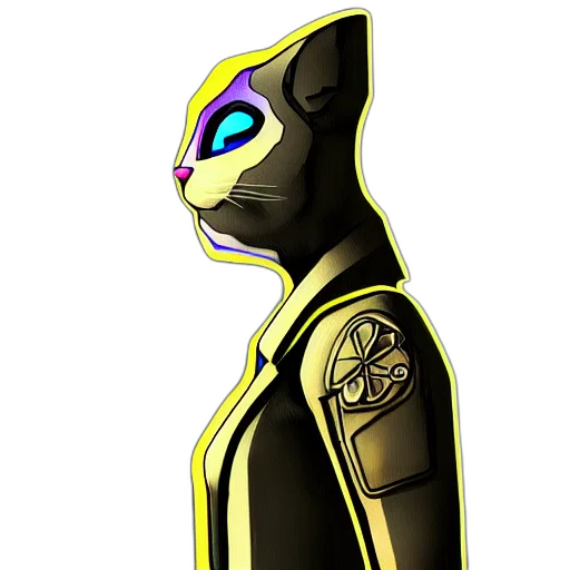 mask, staff, robot, animal, concept art, comic book art, 3d render, cartoon transparent PNG cut-out