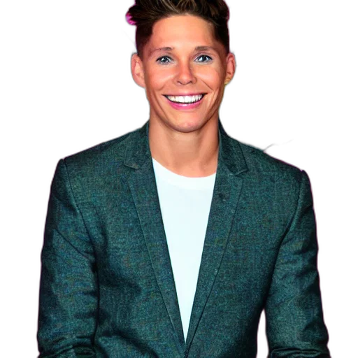 jacket, hair, staff, face, cartoon, photorealistic, joey, essex transparent PNG cut-out