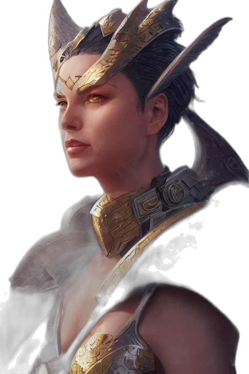 face, jewelry, staff, dragon, fantasy art, concept art, photorealistic, oil painting transparent PNG cut-out