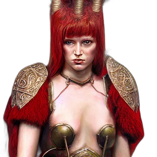 jewelry, fantasy art, concept art, photorealistic, comic book art, red, girl, hybrid transparent PNG cut-out