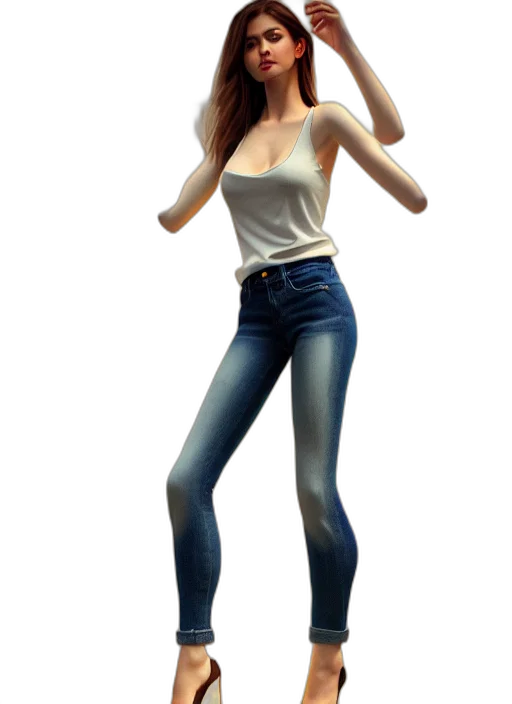 robot, 3d render, concept art, photorealistic transparent PNG cut-out