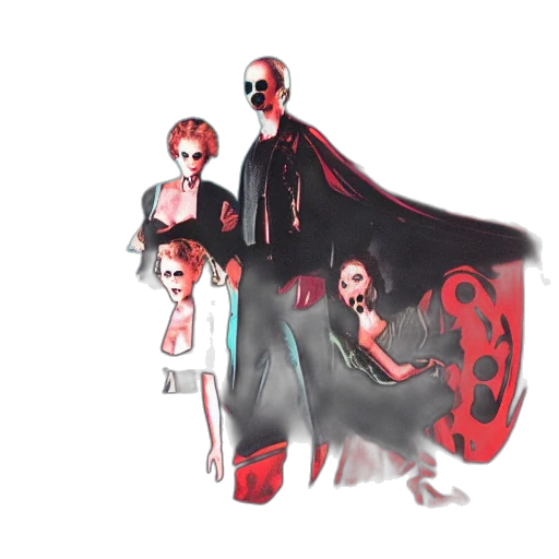 concept art, comic book art, watercolor, pixel art, red, dark, 1990, movie transparent PNG cut-out