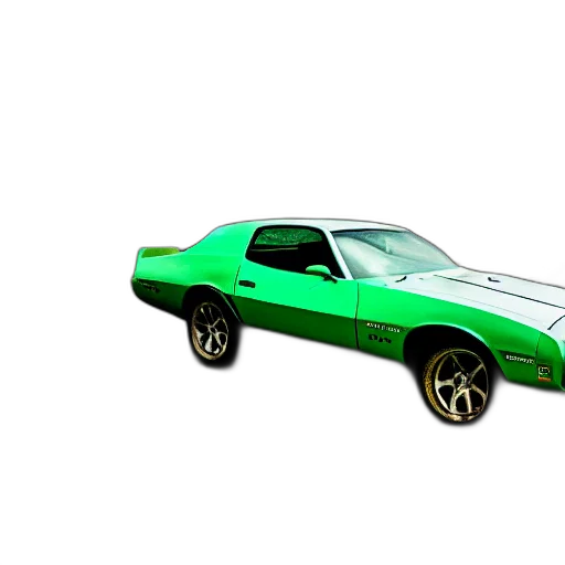 car, weapon, 3d render, photorealistic, concept art, pixel art, green, white transparent PNG cut-out