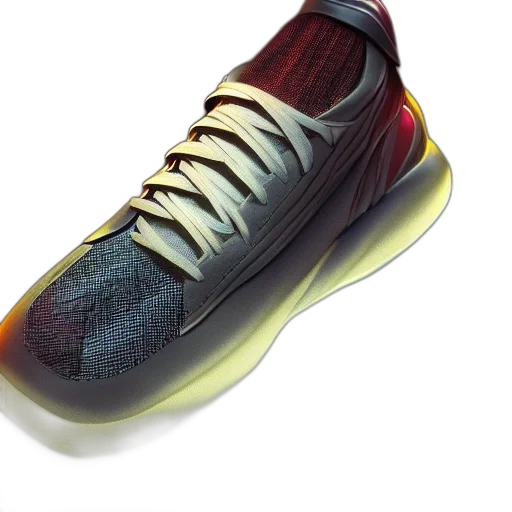 shoes, 3d render, photorealistic, sneakers transparent PNG cut-out