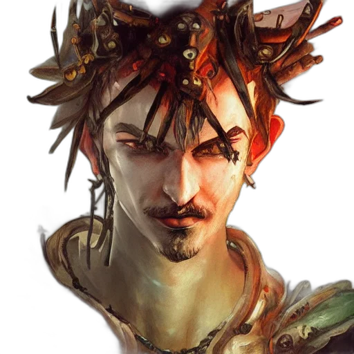 face, dragon, mask, crown transparent PNG cut-out