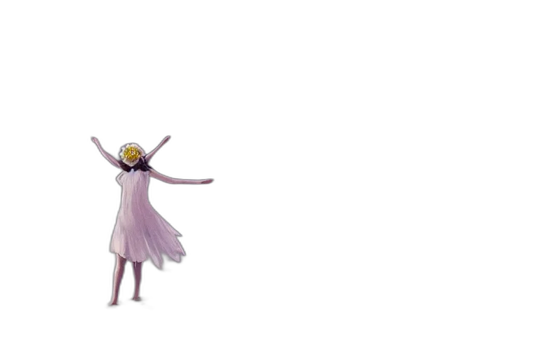 dress, creature, staff, concept art transparent PNG cut-out