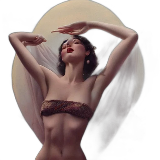 dress, jewelry, fantasy art, photorealistic, concept art, oil painting, gil, elvgren transparent PNG cut-out