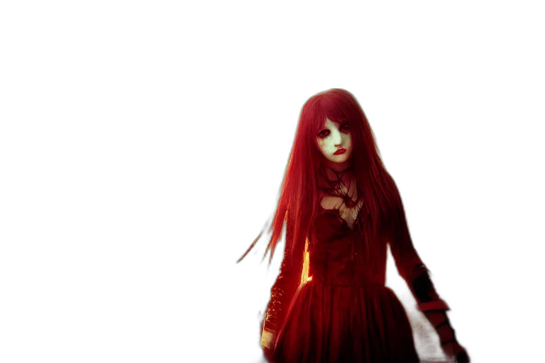 dress, staff, mask, robot, 3d render, fantasy art, concept art, anime transparent PNG cut-out