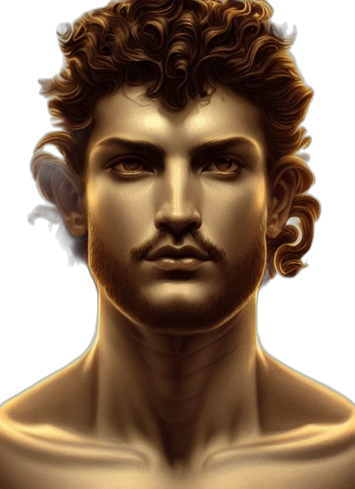 face, crown, fantasy art, photorealistic transparent PNG cut-out