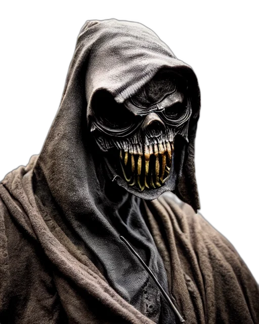 mask, face, creature, jacket transparent PNG cut-out