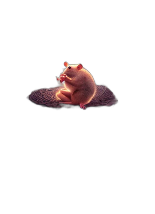 animal, creature, food, hat, concept art, 3d render, watercolor, photorealistic transparent PNG cut-out