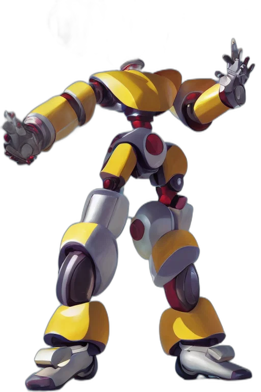 robot, weapon, concept art, 3d render transparent PNG cut-out