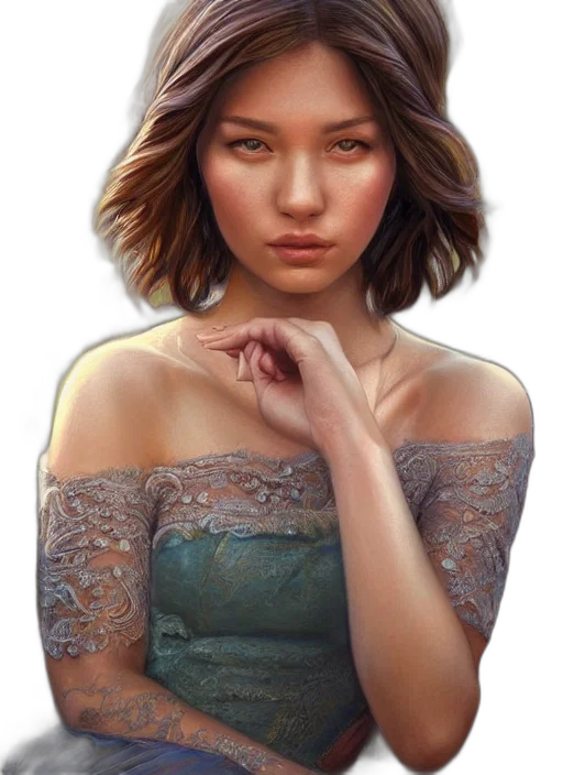 face, dress, jewelry, mask transparent PNG cut-out