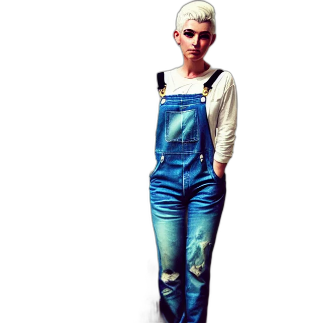 photorealistic, cartoon, 3d render, concept art, blue, full, body, pose transparent PNG cut-out