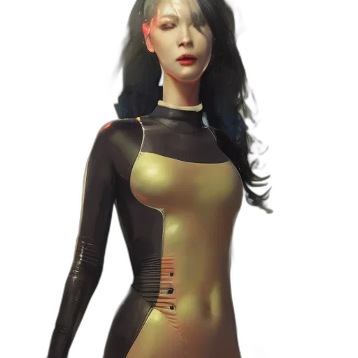 dress, robot, jewelry, concept art transparent PNG cut-out