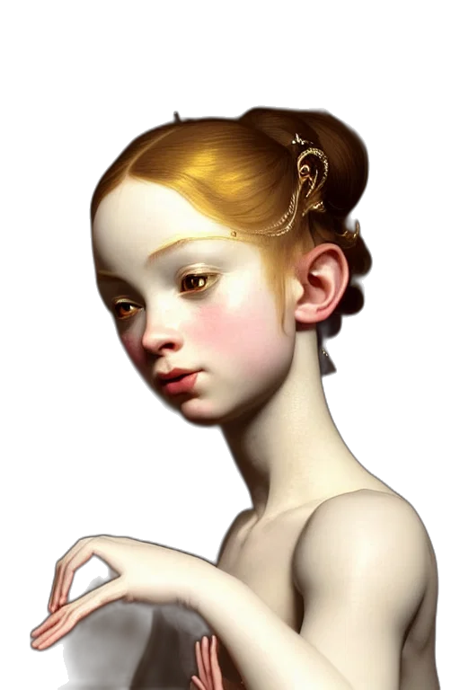 face, jewelry, dress, crown, photorealistic, fantasy art, oil painting, concept art transparent PNG cut-out