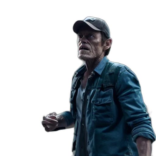 jacket, hat, face, concept art transparent PNG cut-out