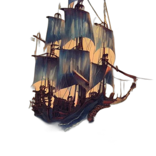 weapon, crown, dragon, concept art, fantasy art, watercolor, pixel art, fog transparent PNG cut-out