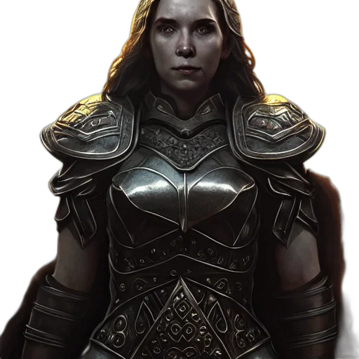 face, sword, fantasy art, concept art, comic book art, photorealistic, dark, golden transparent PNG cut-out