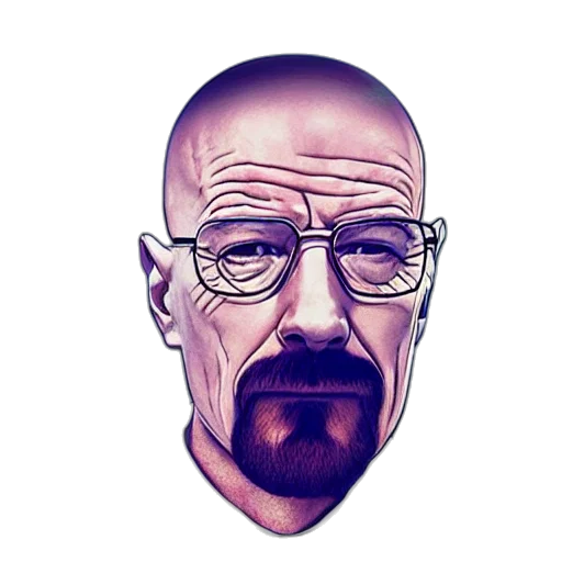 face, mask, animal, cartoon, comic book art, pixel art, photorealistic, walter transparent PNG cut-out
