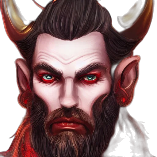 face, fantasy art, concept art, photorealistic transparent PNG cut-out