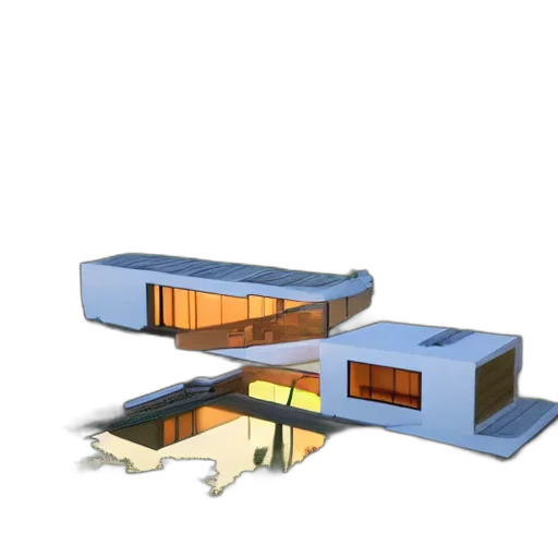 building, furniture, 3d render, concept art transparent PNG cut-out