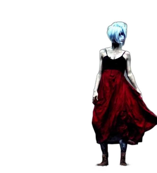 dress, creature, mask, staff, concept art, pixel art, fantasy art, watercolor transparent PNG cut-out