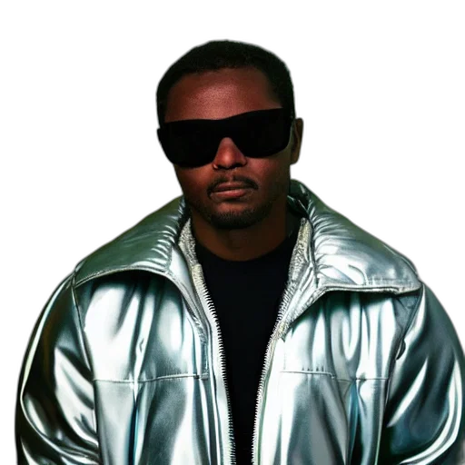 jacket, face, animal, photorealistic transparent PNG cut-out