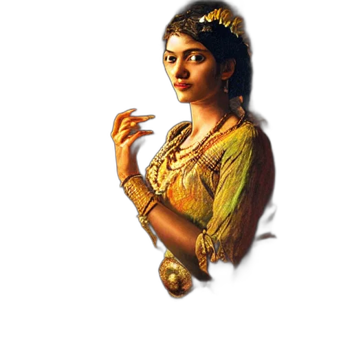 jewelry, crown, staff, face transparent PNG cut-out