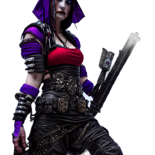 staff, weapon, concept art, fantasy art, cyberpunk, 3d render, dark, jester transparent PNG cut-out