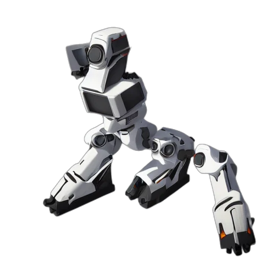 robot, weapon, animal, creature, 3d render, concept art, pixel art, core transparent PNG cut-out