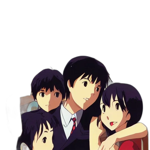 anime, cartoon, concept art, 3d render transparent PNG cut-out