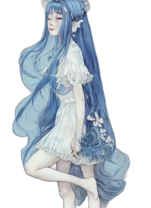 dress, crown, hair, flower transparent PNG cut-out