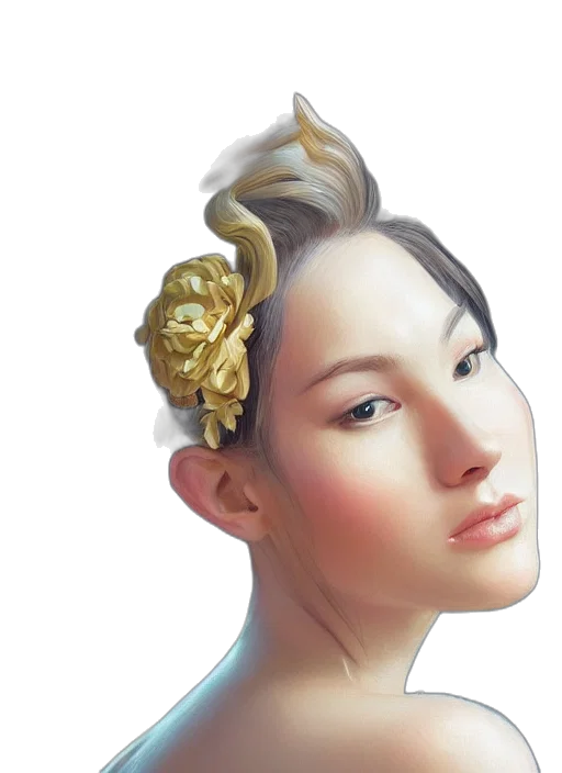 crown, face, jewelry, hair transparent PNG cut-out