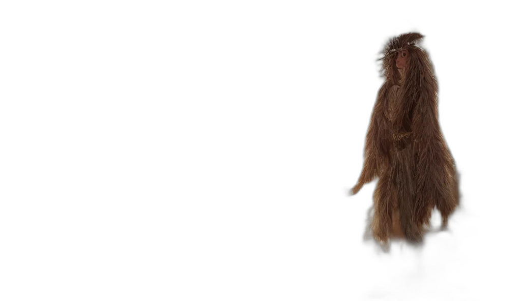 hair, animal, creature, staff transparent PNG cut-out