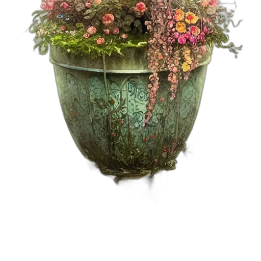 crown, flower, hat, staff, photorealistic, watercolor, 3d render, oil painting transparent PNG cut-out