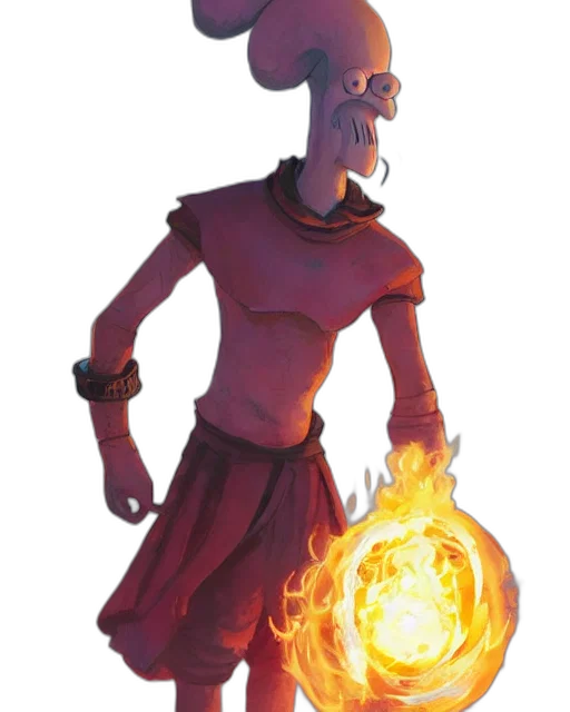 staff, mask, creature, robot transparent PNG cut-out