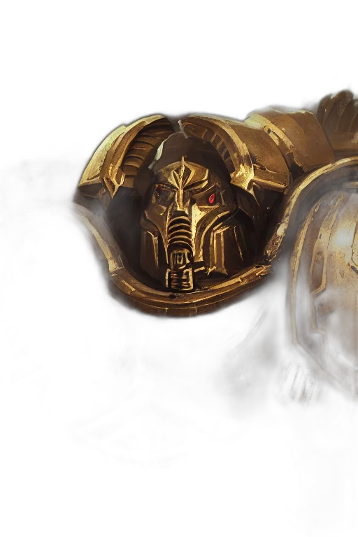 mask, crown, concept art, fantasy art, comic book art, 3d render, golden, armor transparent PNG cut-out